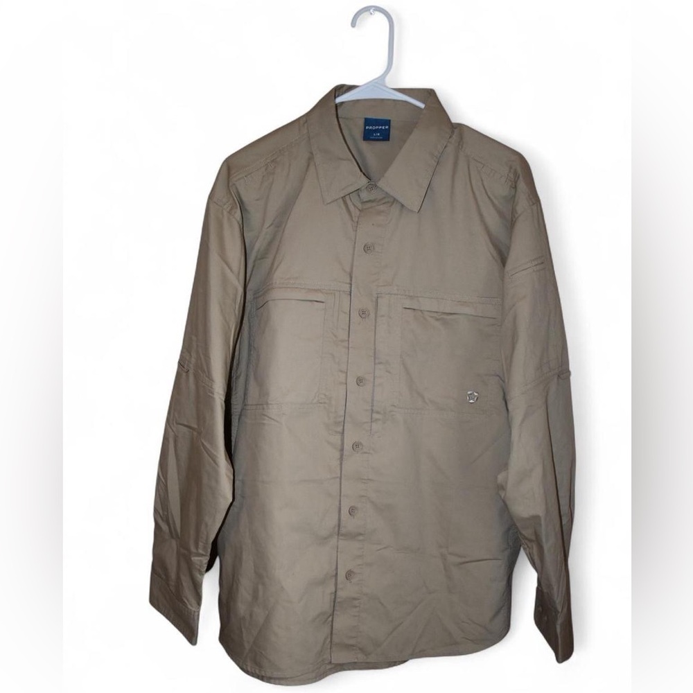 Men's Light Brown Shirt Jacket